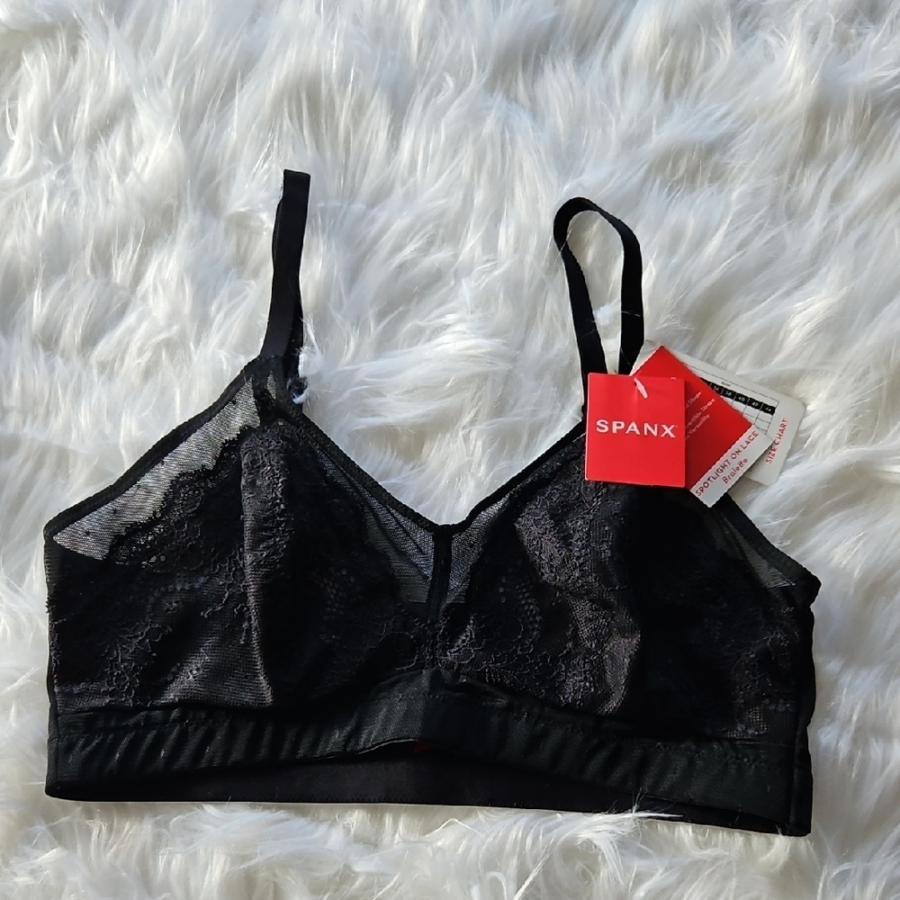 SPANX Elegant Black Lace Bralette